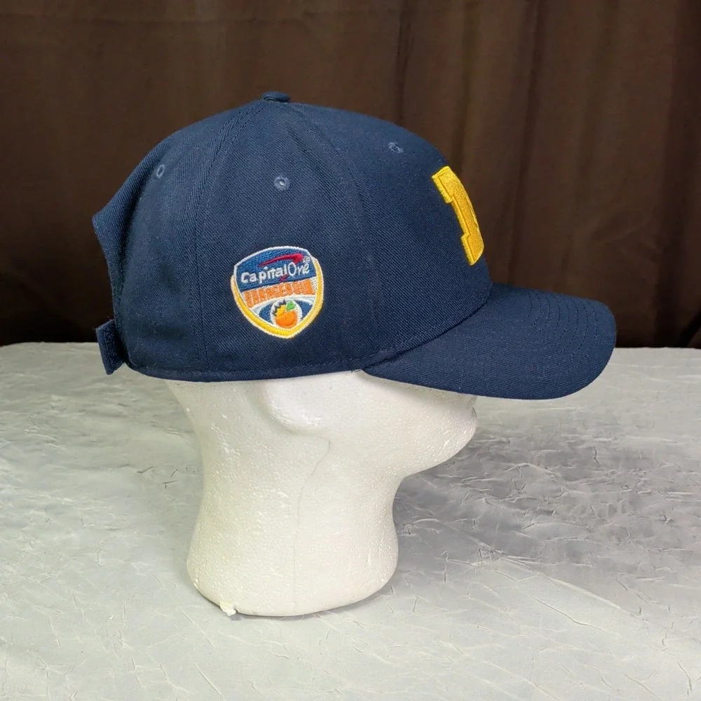 Michigan Wolverines Nike Jordan Hat Jumpman Blue Embroidered Logo Strapback